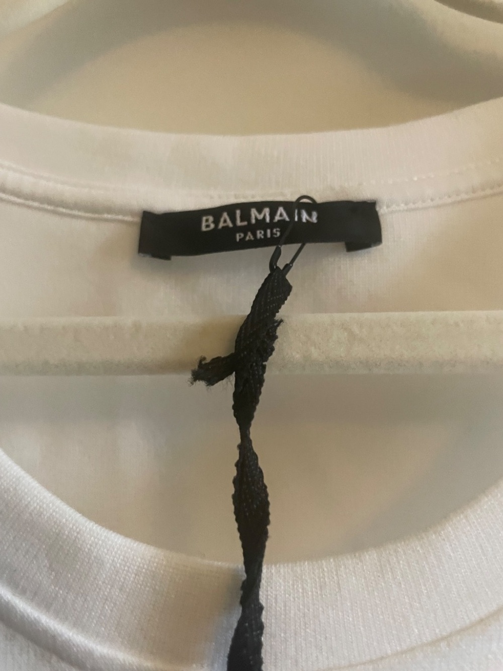 NWT Balmain Paris White Tank Top Size Large Slim Fit PB Labyrinth Logo - Picture 6 of 12